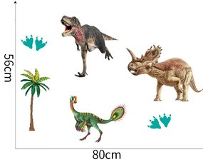 Falmatrica "Dinoszauruszok 8" 80x56cm