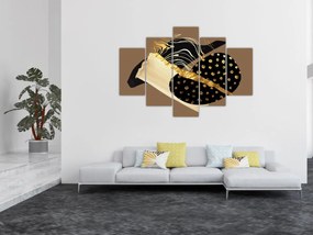 Kép - Absztrakció aranybarna N⁰1 (150x105 cm)