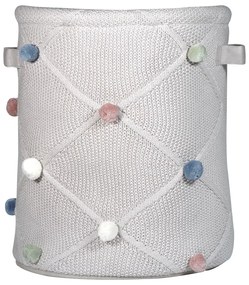 Világosbarna textil játéktároló kosár ø 30x35 cm Taupe – Kindsgut