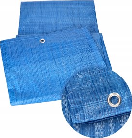 Védőponyva Kék 3x4 Ponyva Pe Erősített 12m2