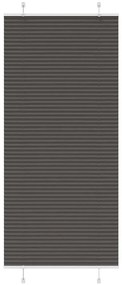 pliszírozott redőny fekete 100x200 cm szövetszélesség 99,4 cm