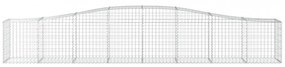 20 db íves horganyzott vas gabion kosár 400x50x60/80 cm