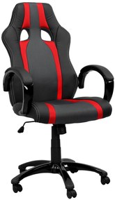 Irodai szék Hawaj | fekete-piros csíkokkal