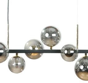 Zuma Line 1214 - SERENITY kábeles csillár 10xG9/8W/230V fekete/füstfekete