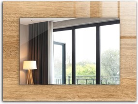 Prémium nyomott mintás tükör üveg díszkerettel 80x60 Fa szerkezettel