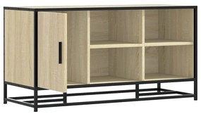 cipőpad Sonoma tölgy 100x40x53,5 cm Gépi fa és fém