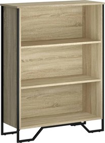vidaXL sonoma tölgy szerelt fa könyvespolc 80 x 31 x 106 cm