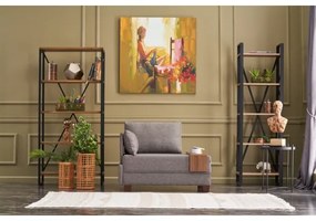 TULA barna, balos sarokfotel