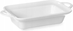Tepsis tál, téglalap alakú, 260x185x55mm, fehér porcelán Hendi