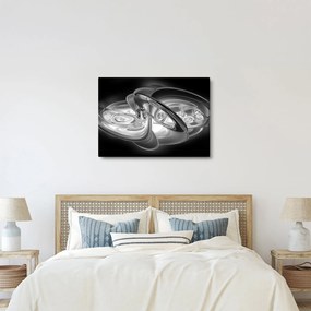 Modern szürke absztrakció képe (70x50 cm)