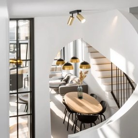 Brilagi - LED dimmelhető spotlámpa SELE GOLDEN 2xGU10/6,5W/230V fekete/arany