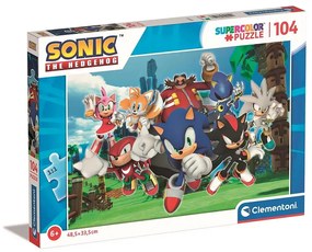 Sonic a sündisznó Characters 104 db-os puzzle Clementoni