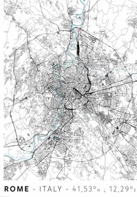 Róma várostérkép poszter A1 59,4x84,1 cm