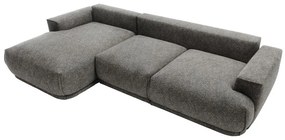 Sarokkanapé Dita (B) (szürke + fekete) . 1100315