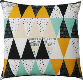 Díszpárnahuzat 40x40 Triangle háromszögek dekoratív párnahuzat prémium