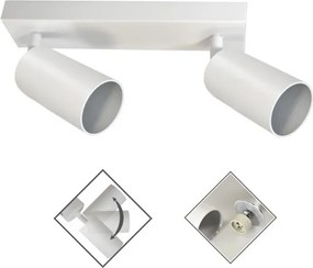 Spotlámpa FARGO 2xGU10/30W/230V fehér