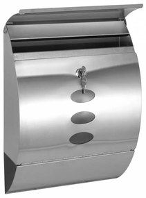 Hi rozsdamentes acél postaláda 30 x 12 x 40 cm