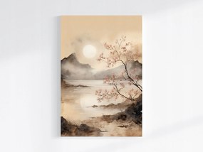 Vászonkép Canvas Tájkép Ázsia Kína Japán Cseresznye Tó 80x120