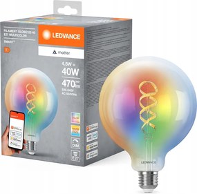 Led izzó E27 4.8W 40W 470lm Rgbw Cct Tompítható Smart+ WiFi Filament