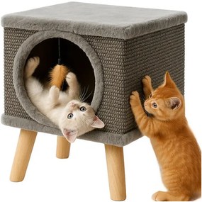 Cat bed - house on legs Purlov 26215