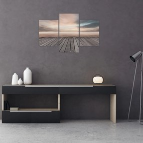 Kép - Móló naplementében (90x60 cm)