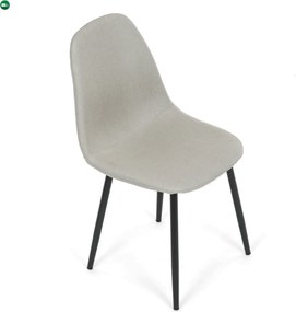 Jídelní židle, krémová, látka, CT-V2972 CRM2