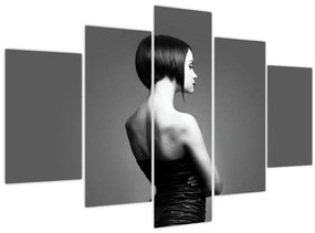 Egy elegáns nő képe (150x105 cm)