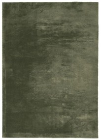 HUARTE erdőzöld rövid szálú puha és mosható szőnyeg 200x280 cm