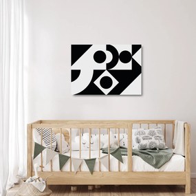 Üveg kép - Geometriai absztrakció N⁰1 (70x50 cm)