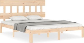 vidaXL tömör fenyőfa ágy matrac nélkül 160 x 200 cm