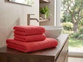 Fürdőlepedő NORIELLE 70x140 cm piros, 100% pamut