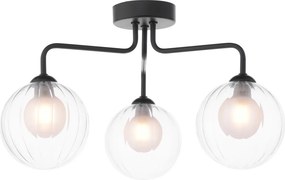Dar Lighting modern mennyezeti lámpa feya matt fekete darfey0322-20