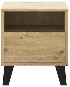 Éjjeliszekrény BOGAN 1S, tölgyfa artisan
