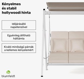 Blumfeldt FlexiSwing hollywoodi hinta 2 üléses Állítható háttámla + napellenző, időjárásálló