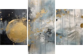 Kép - Absztrakció arany golyóval (90x60 cm)