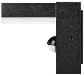 LED kültéri fali lámpatest érzékelővel LED/9W/230V 4000K IP44 fekete