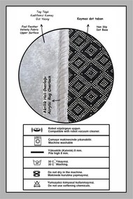 Krémszínű fürdőszobai kilépő szett 2 db-os 60x100 cm Touch – Foutastic