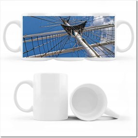 Nyomott mintás bögre Nagy árboc Vitorlázás