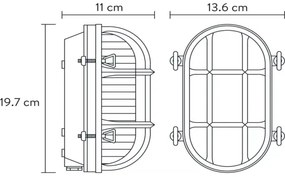 Lucide 11891/20/30 - Kültéri fali lámpa DUDLEY 1xE27/40W/230V IP65