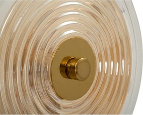 Aranyszínű üveg fali lámpa Venice – Mauro Ferretti