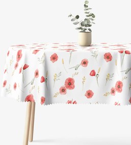 Goldea ovális teflonos terítő - pipacsok 120 x 180 cm