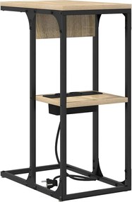 vidaXL Éjjeliszekrény Sonoma tölgy 41,5 x 26 x 60,5 cm Faanyag