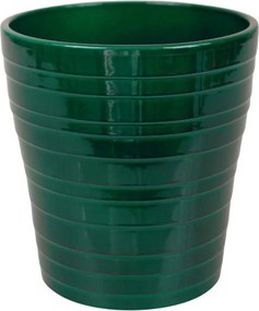 Kerámia Orchideavédő 13 cm Fényes Szín Palack Zöld