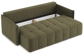 Khaki kinyitható-tárolóhelyes kanapé 225 cm Moku – Makamii