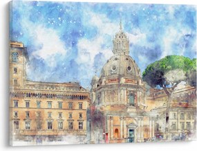 Kép - Santa Maria di Loreto temploma, Róma, Olaszország (70x50 cm)