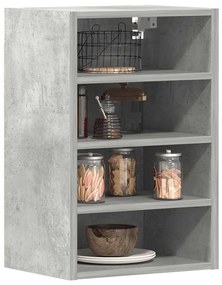 betonszürke szerelt fa függő szekrény 40x29,5x60 cm