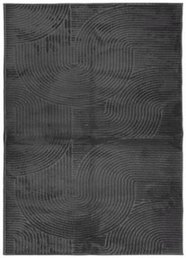 IZA antracit rövid szálú skandináv stílusú szőnyeg 240 x 340 cm