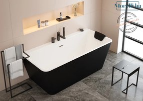 DEANTE-KZG-N28W Fekete Síznű Fejtámla Fürdőkádakhoz