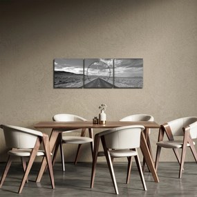 Út képe (órával) (90x30 cm)