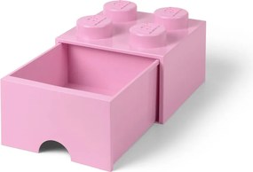 Világos rózsaszín négyszögletes tárolódoboz - LEGO®